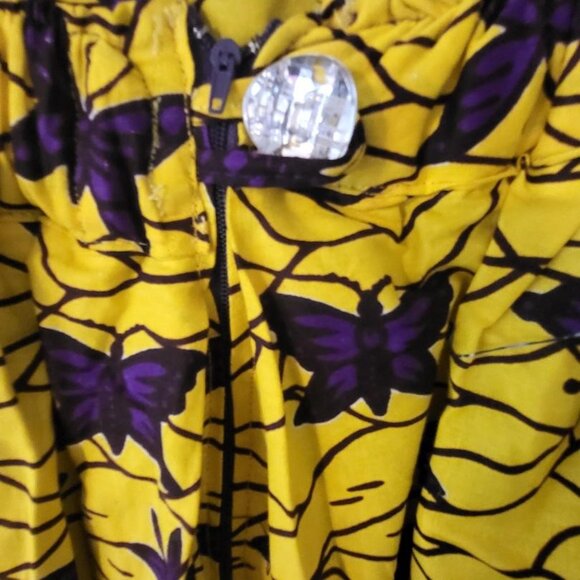 Ankara Wax Print Midi Skirt - Picture 4 of 4